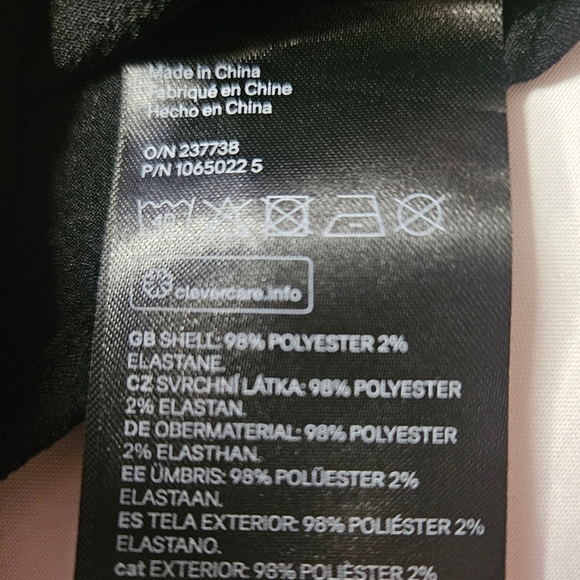 Divided Juniors Black Long Sleeve Cropped Top Size XL - Picture 5 of 11